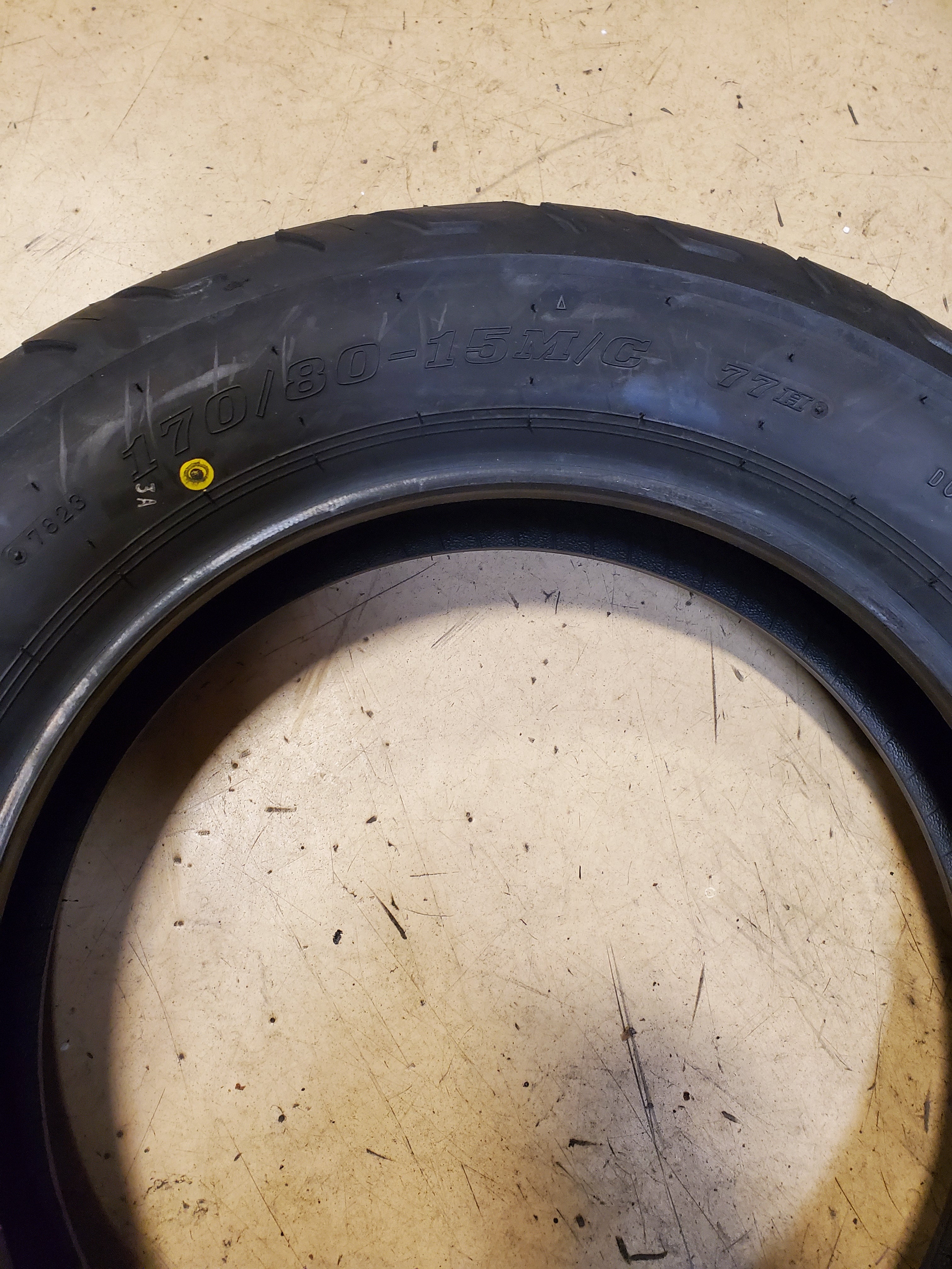 DUNLOP D404 BSW  170 80 15 77H REAR MOTORCYCLE TIRE 45605418