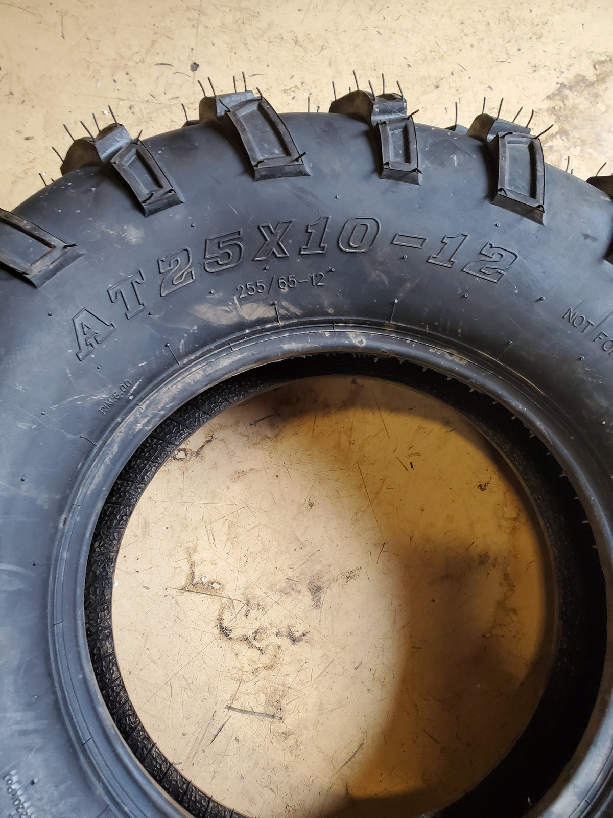 NOS HI-RUN P373 BSW AT 25 10 12 6PLY ATV/UTV TIRE WD1240