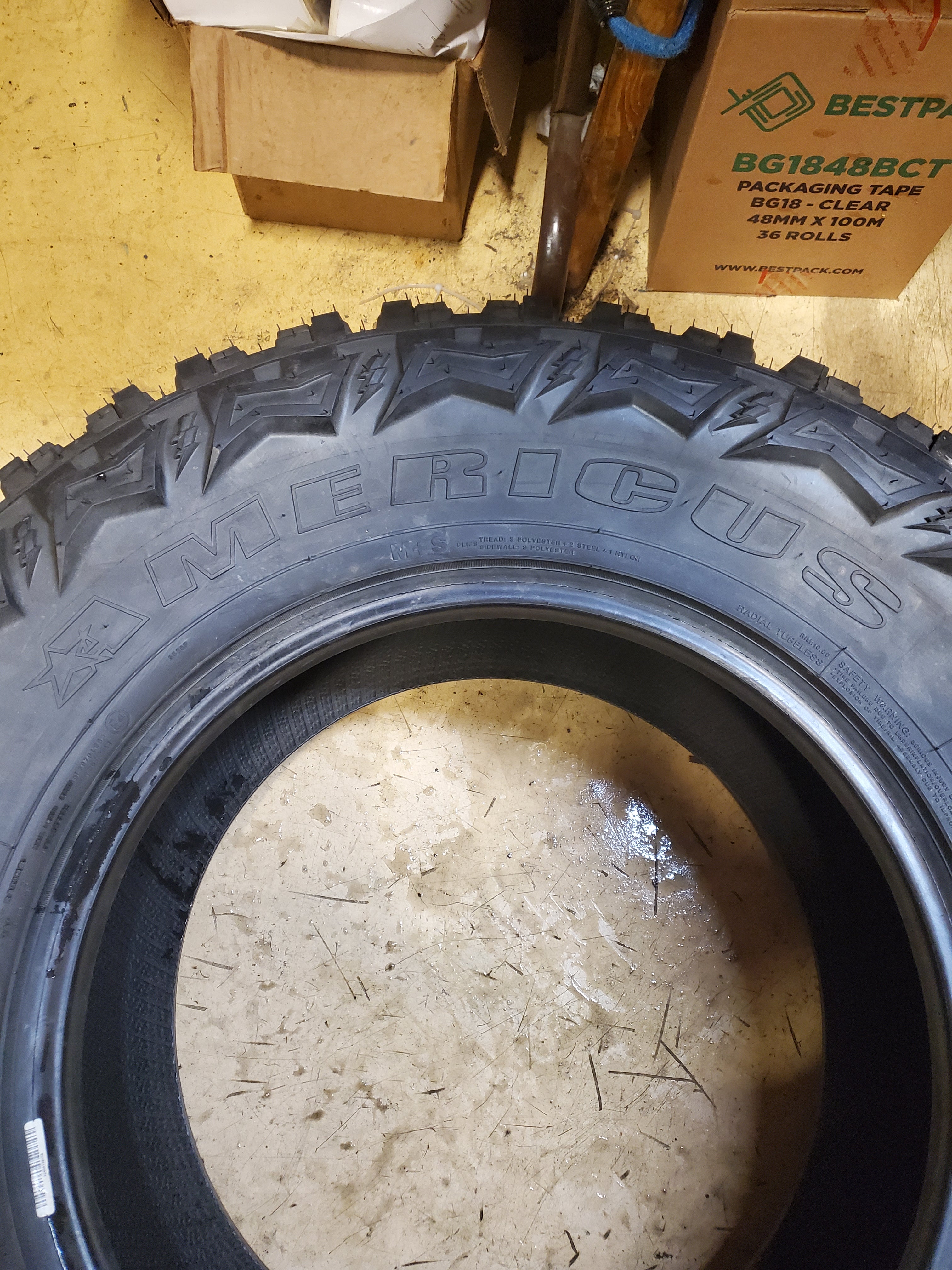 (KSL ONLY) AMERICUS RUGGED M/T R408 BSW LT 35 12.5 18 128Q 12PLY MUD TIRE AMD2501