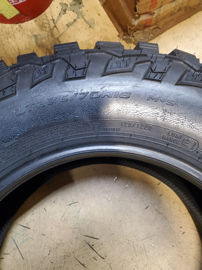 MASTERCRAFT COURSER MXT OWL LT 275 70 18 125/122Q 10PLY MUD TIRE 175042009