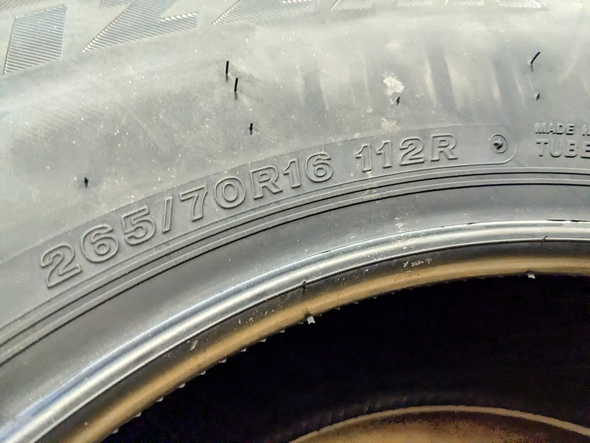 2 BRIDGESTONE BLIZZAK DM-V2 BSW P 265 70 16 112R WINTER TIRE 016576