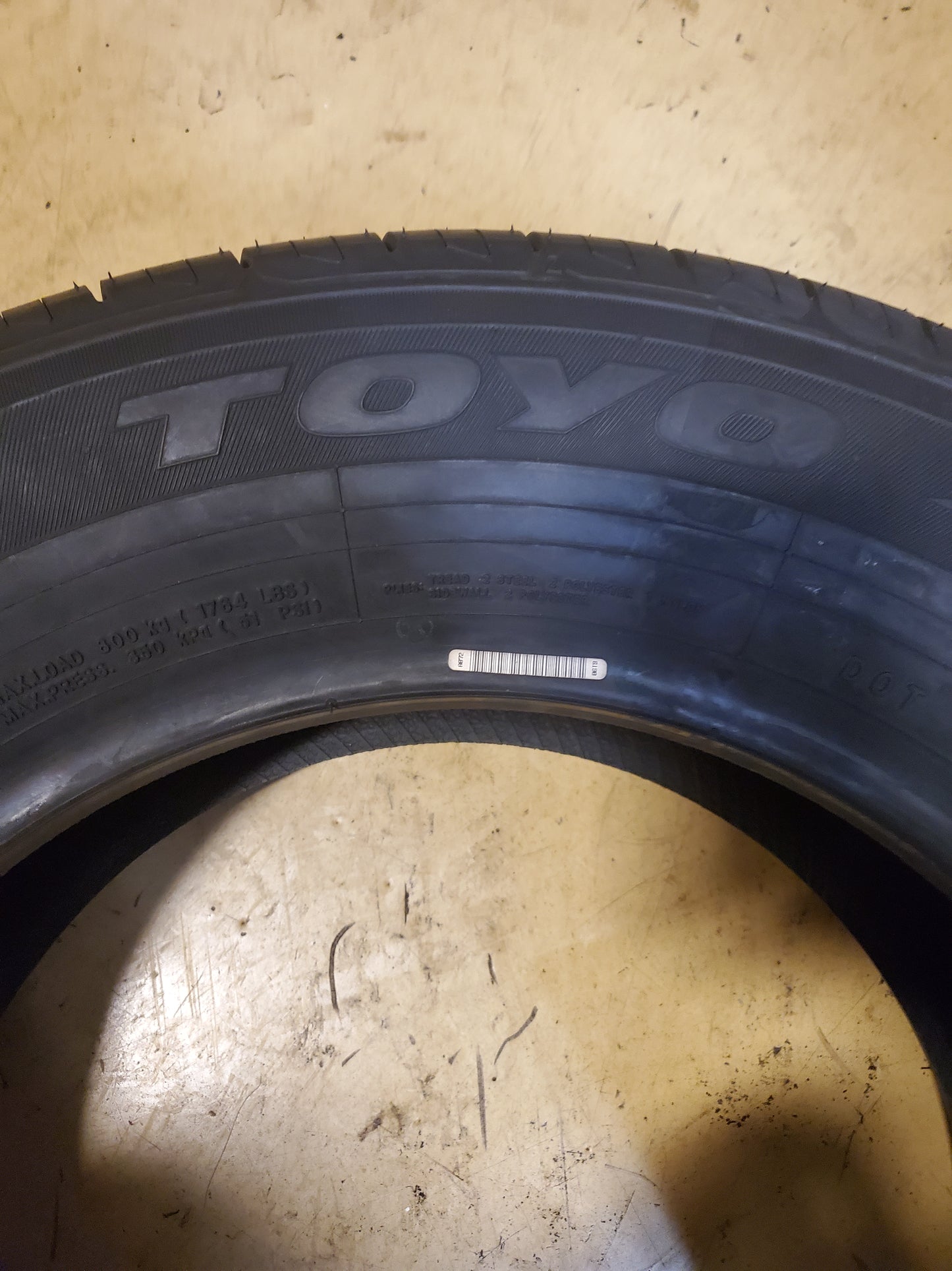 NOS TOYO EXTENSA A/S II BSW P 235 60 16 100H ALL SEASON TIRE 148210