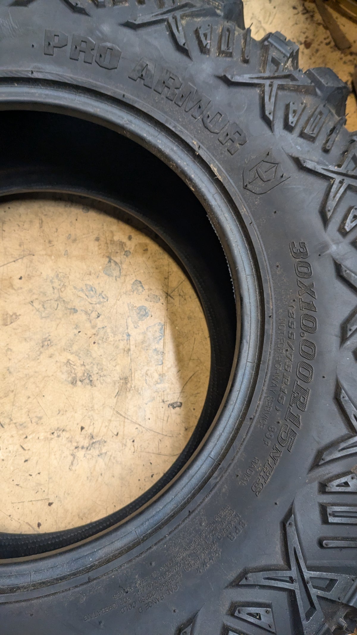 POLARIS PRO ARMOR CRAWLER XG BSW AT 30 10.0 15 89F 8PLY ATV TIRE 5416397