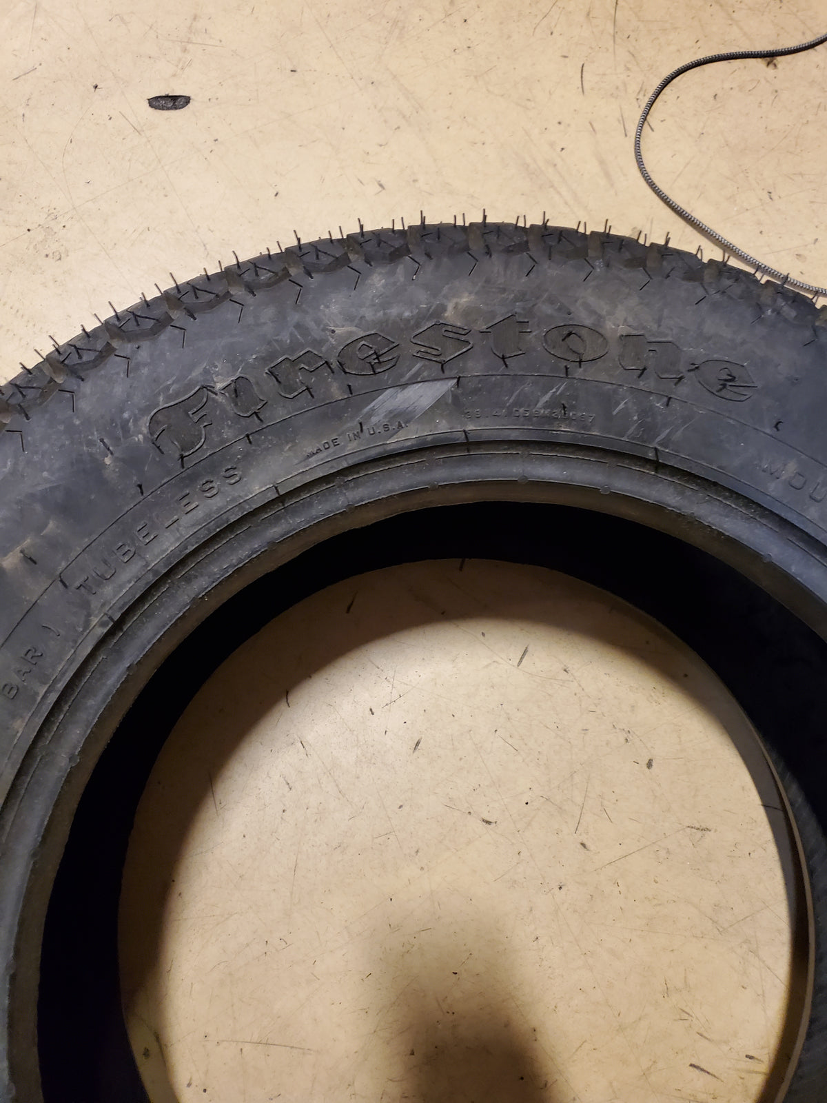 FIRESTONE FLOTATION SUPER ALL TERRAIN 93 A8 BSW 265 55 16.5 LAWN TIRE 365350