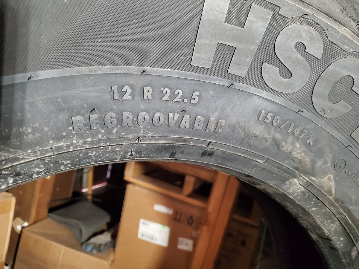NOS CONTINENTAL CONTI HSC1 BSW LT 12 22.5 150/147K 16PLY ALL POSITION TIRE 5652460000