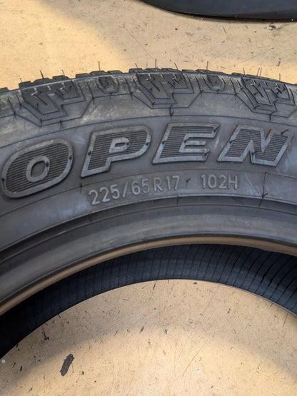NOS TOYO OPEN COUNTRY A/T II BSW P 225 65 17 102H ALL TERRAIN TIRE 352960