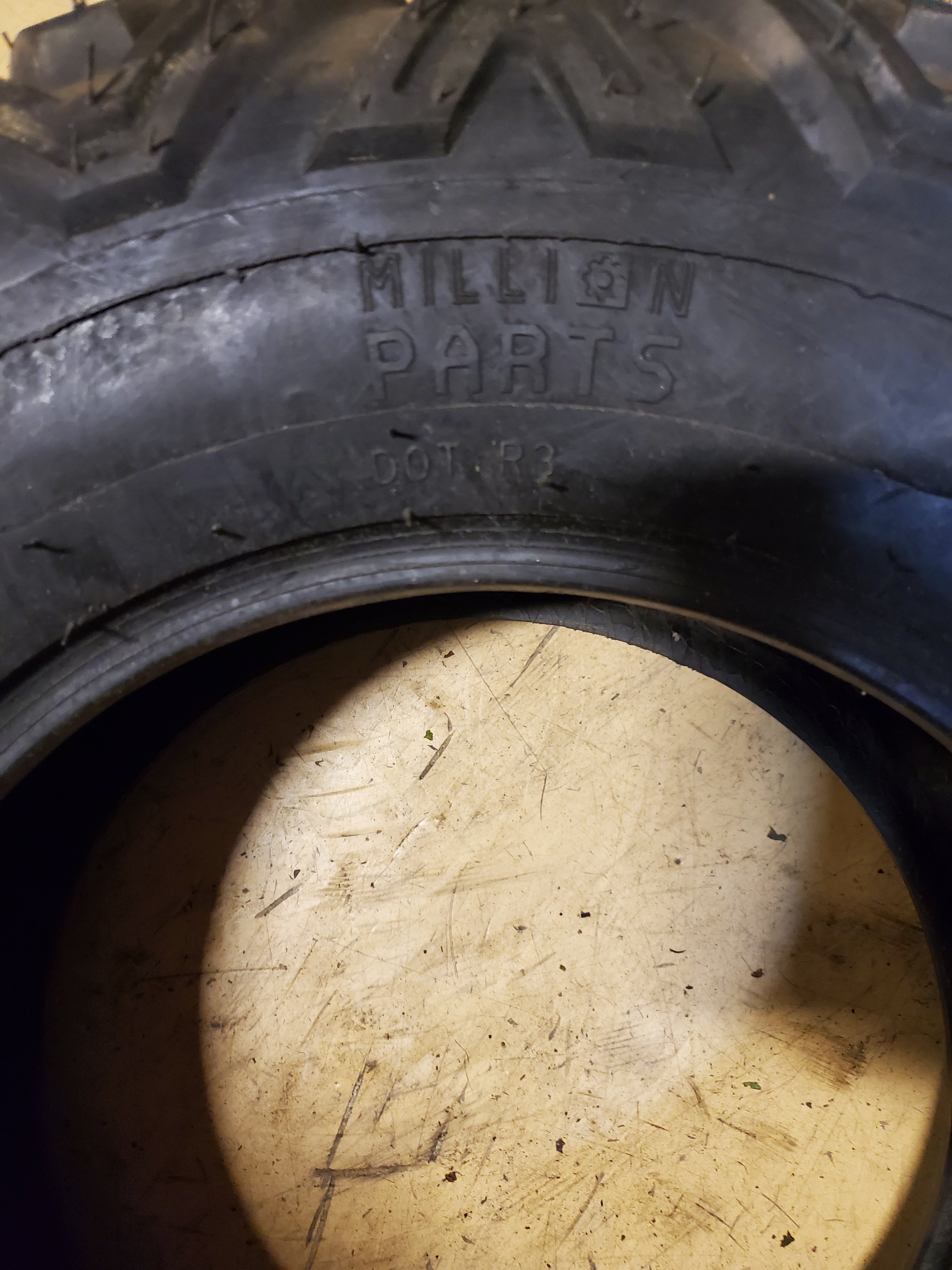 MILLION PARTS  BSW AT 25 8 12 6PLY ATV/UTV TIRE MP25812