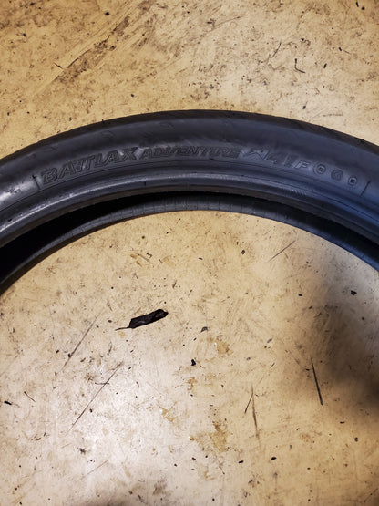 USED BRIDGESTONE BATTLAX ADVENTURE A41F 90 90 21 54H FRONT TIRE 15461