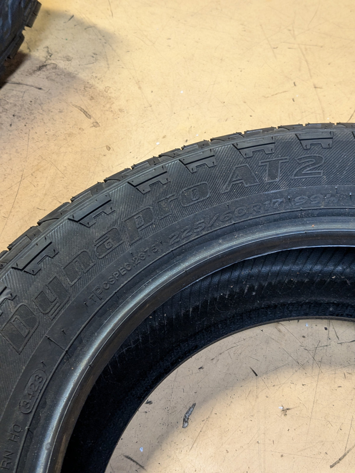 HANKOOK DYNAPRO AT2 TPC SPEC BSW P 225 60 17 99H SL ALL TERRAIN TIRE 1025783