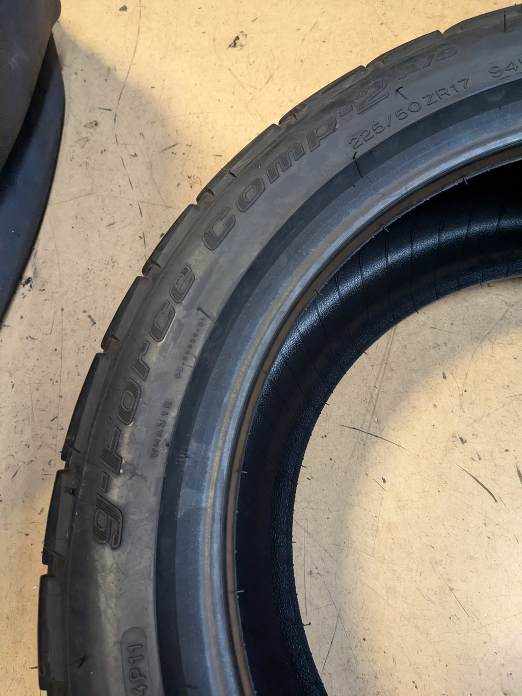 NOS BFGOODRICH G-FORCE COMP-2 A/S BSW P 225 50 17 94W SL ALL SEASON TIRE 17353