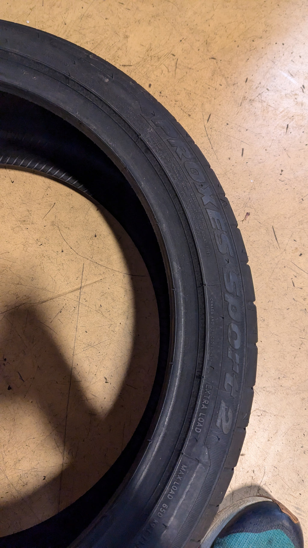 TOYO PROXES SPORT 2  BSW P 225 40 19 93Y XL PERFORMANCE TIRE 237450