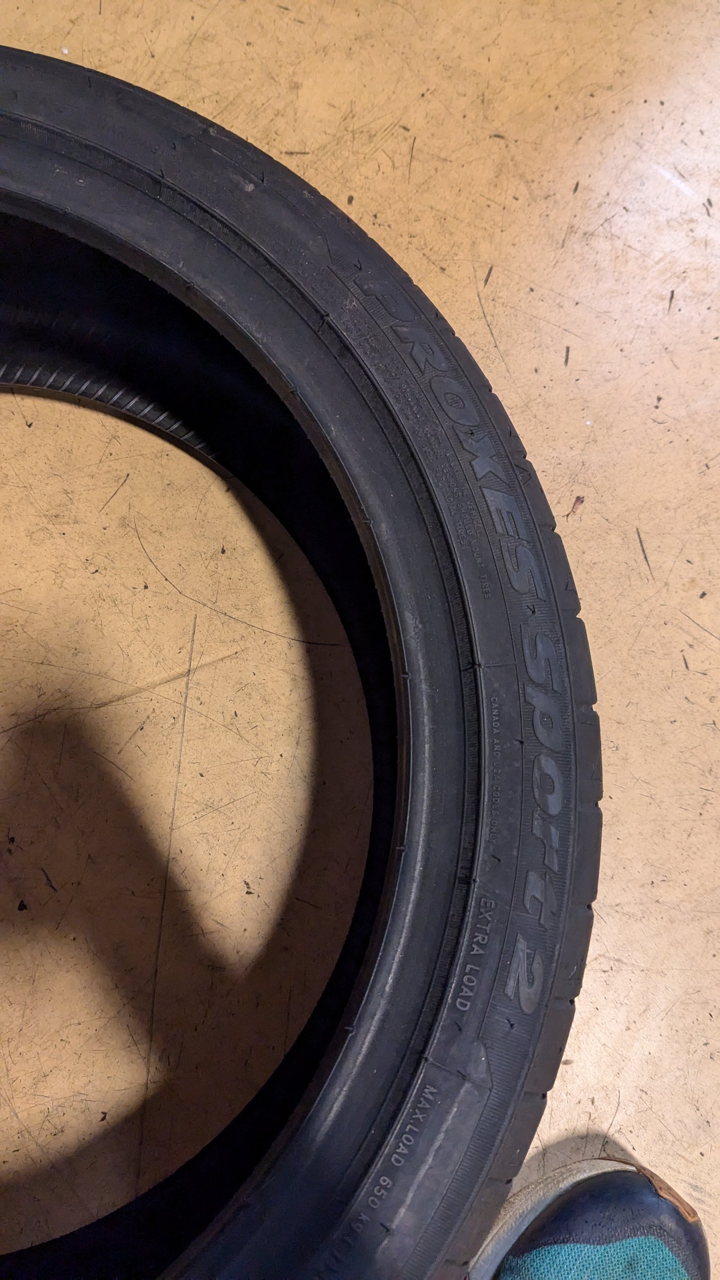 TOYO PROXES SPORT 2  BSW P 225 40 19 93Y XL PERFORMANCE TIRE 237450