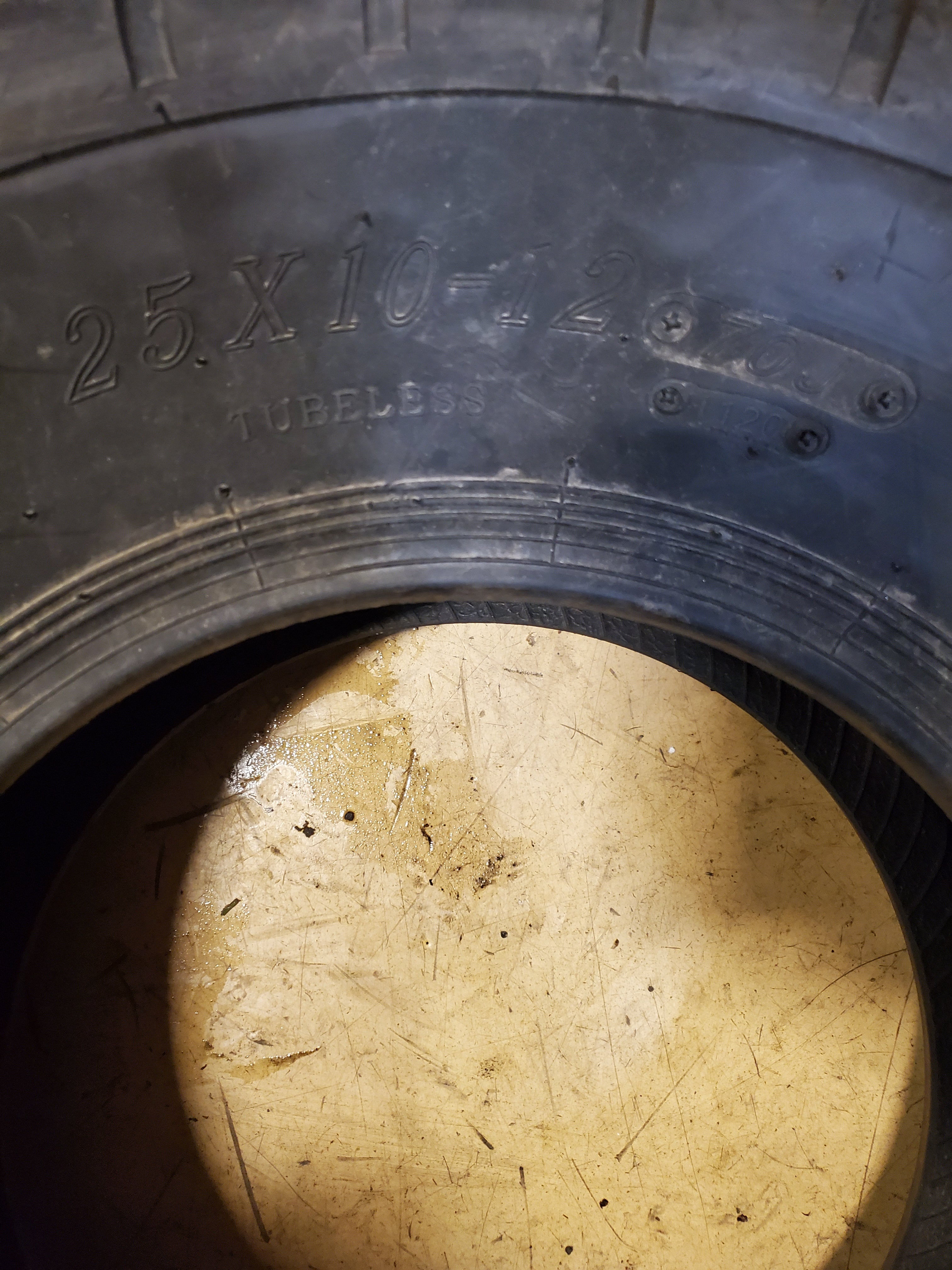 NOS SUNF A021 BSW 25 10 12 70J 6PLY ATV/UTV TIRE PA021251012XX