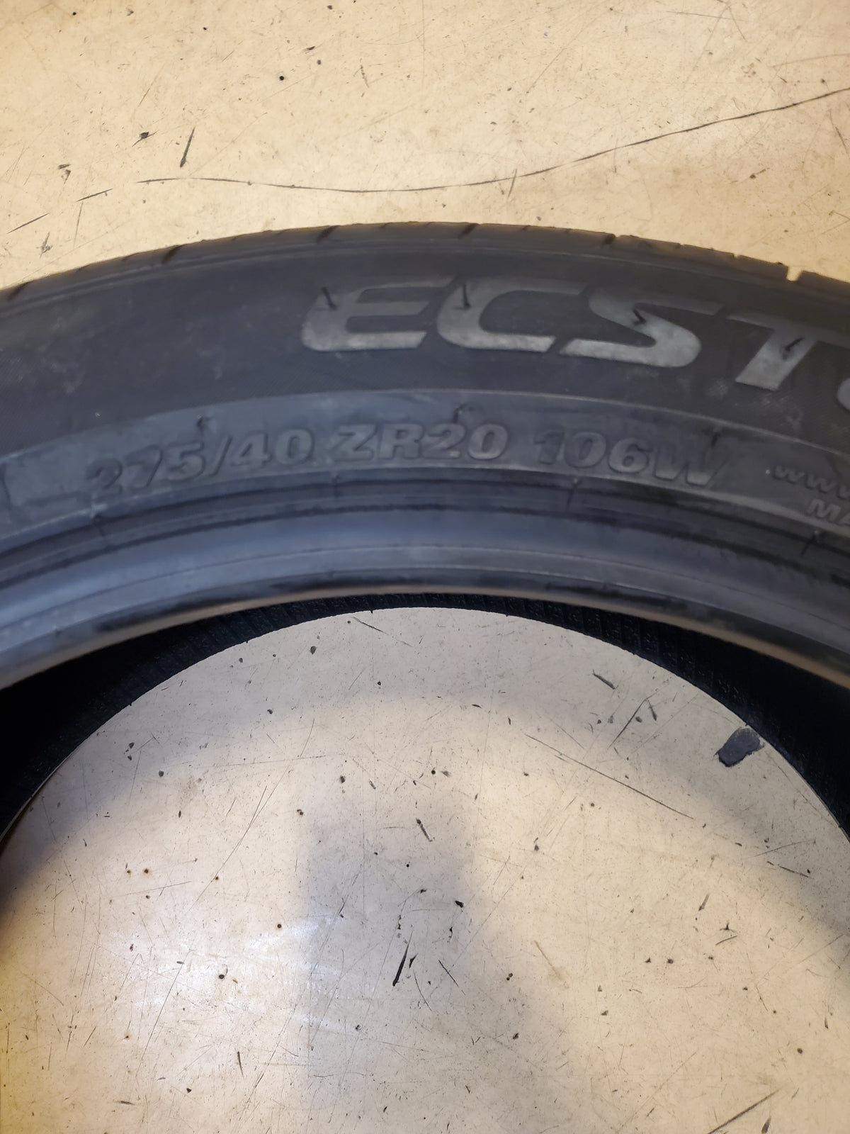 KUMHO ECSTA 4X II KU22 BSW P 275 40 20 106W XL UHP TIRE 2208423