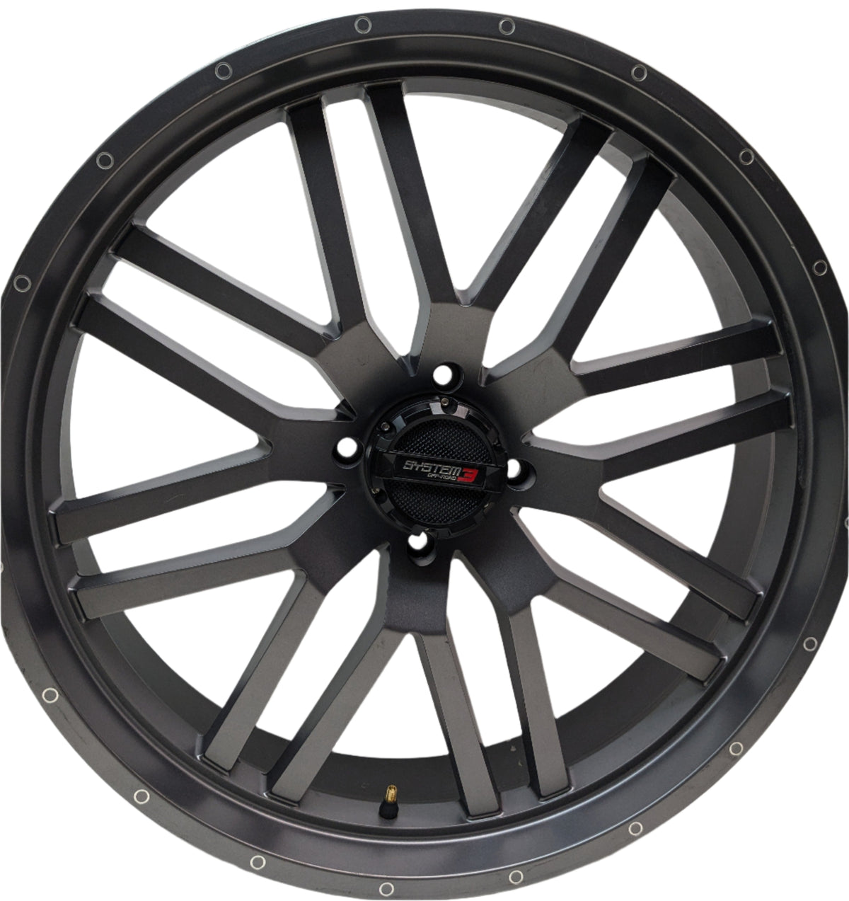SYSTEM 3 OFF-ROAD ST-3 SIMULATED BEADLOCK WHEEL 24X6.5 ET:+10 SH957 4X5.5