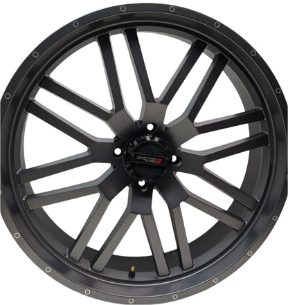 SYSTEM 3 OFF-ROAD ST-3 SIMULATED BEADLOCK WHEEL 24X6.5 ET:+10 SH957 4X5.5