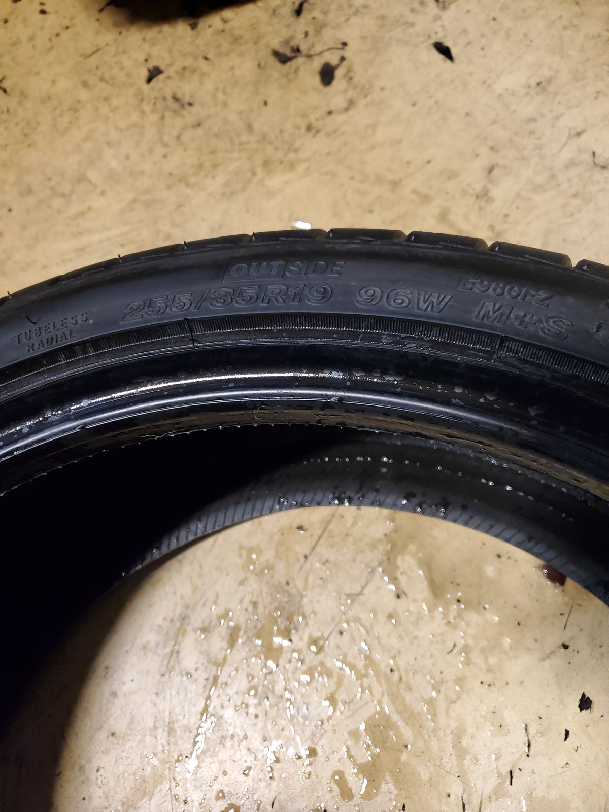 BRIDGESTONE POTENZA RE980AS+ BSW P 255 35 19 96W XL PERFORMANCE TIRE 012790