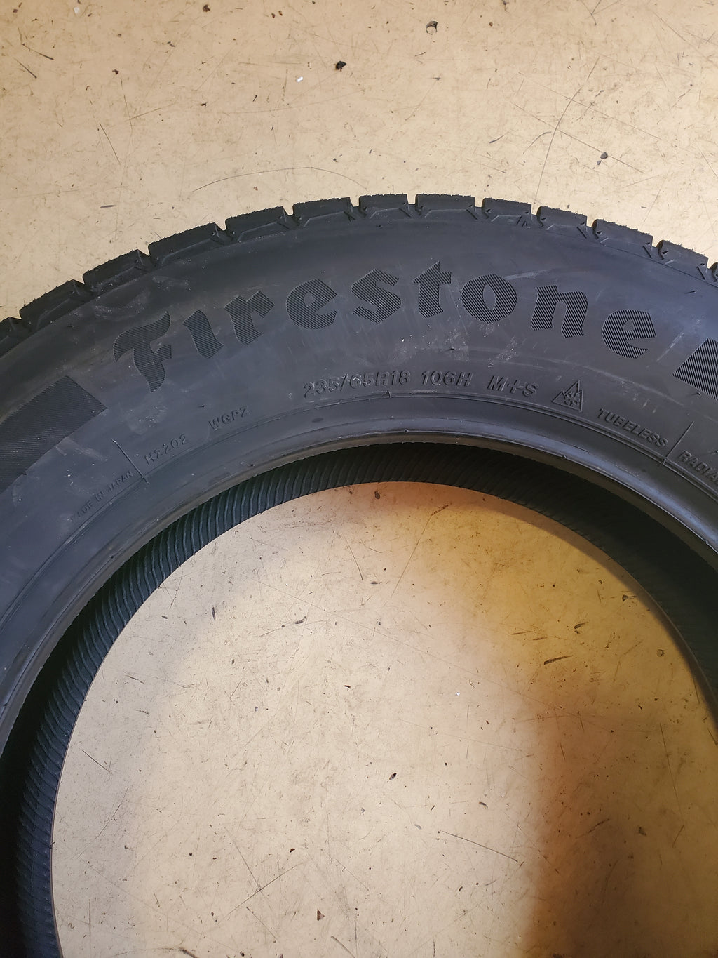 4 FIRESTONE WEATHERGRIP BSW P 235 65 18 106H ALL WEATHER TIRE 009167