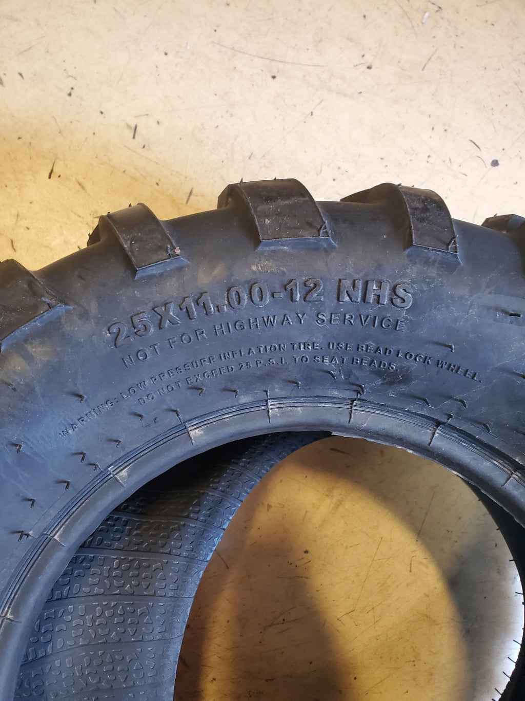 CARLSTAR AT489 BSW  25 11 12 4PLY ATV/UTV TIRE 589351