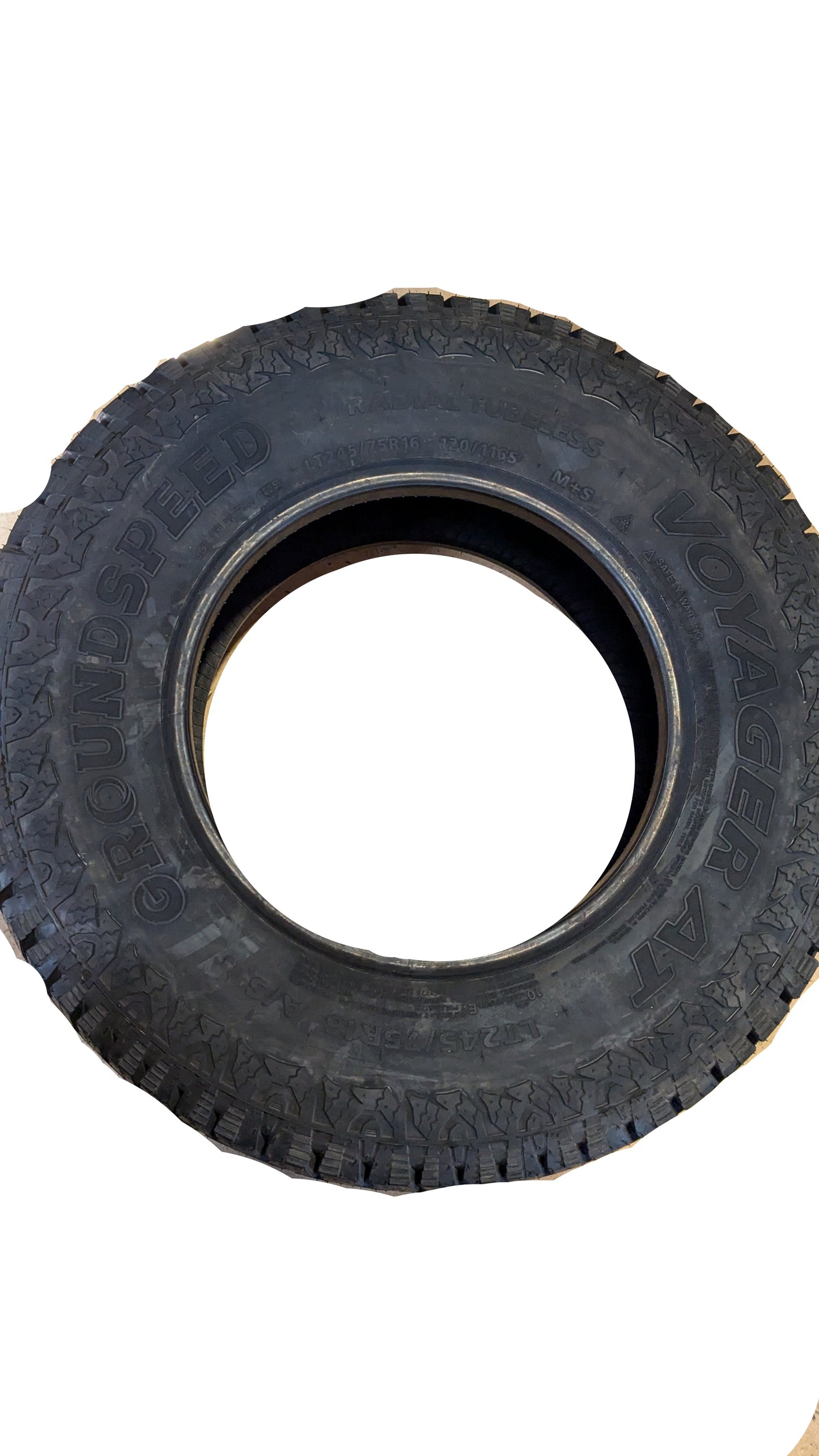 GROUNDSPEED VOYAGER AT BSW LT 245 75 16 120/116S 10PLY ALL TERRAIN TIRE 115128