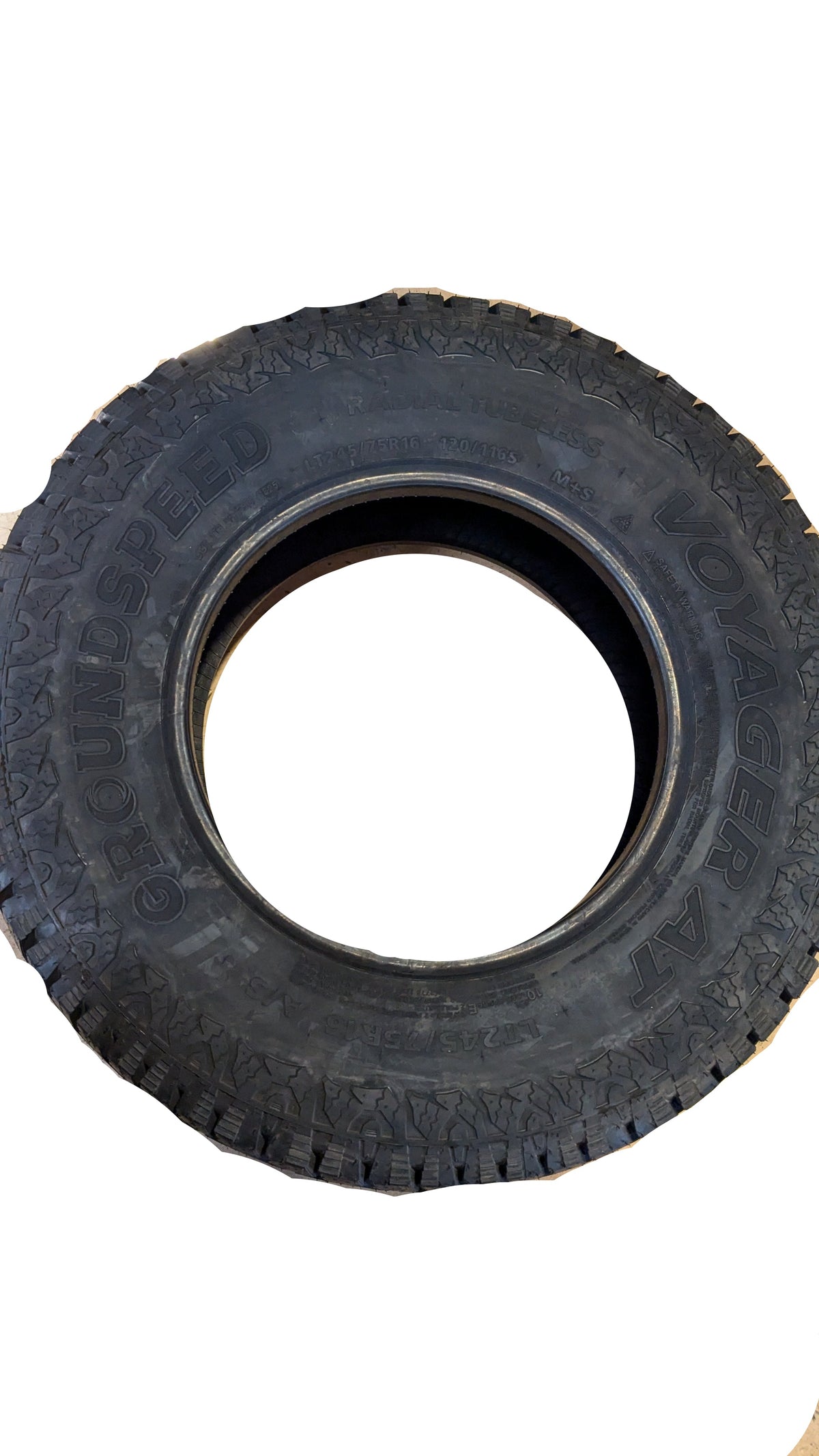 GROUNDSPEED VOYAGER AT BSW LT 245 75 16 120/116S 10PLY ALL TERRAIN TIRE 115128