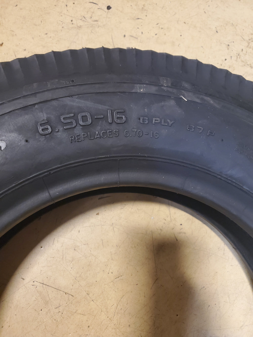 EXCELSIOR 650-16 BSW  6.5 16 87P 6PLY VINTAGE TIRE 663495