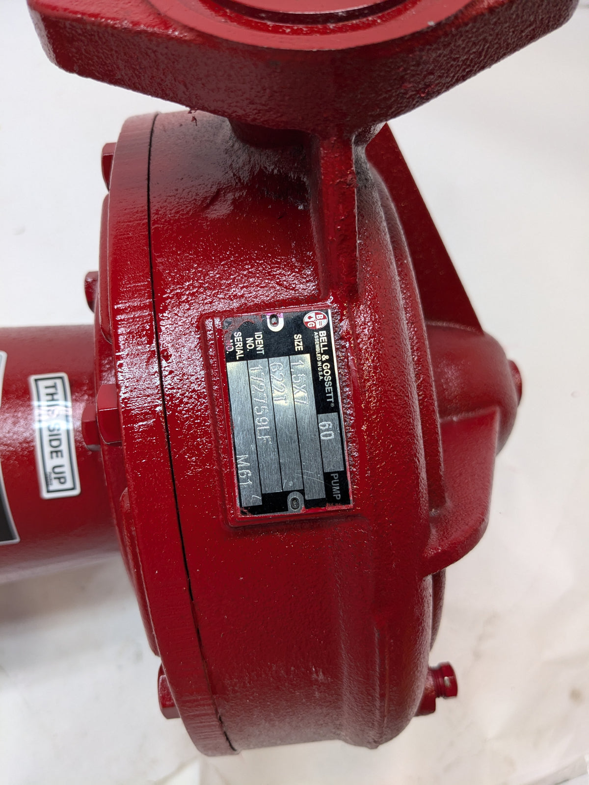BELL & GOSSETT 622T SERIES 60 PUMP WITH 3/4 HP MOTOR 172759LF
