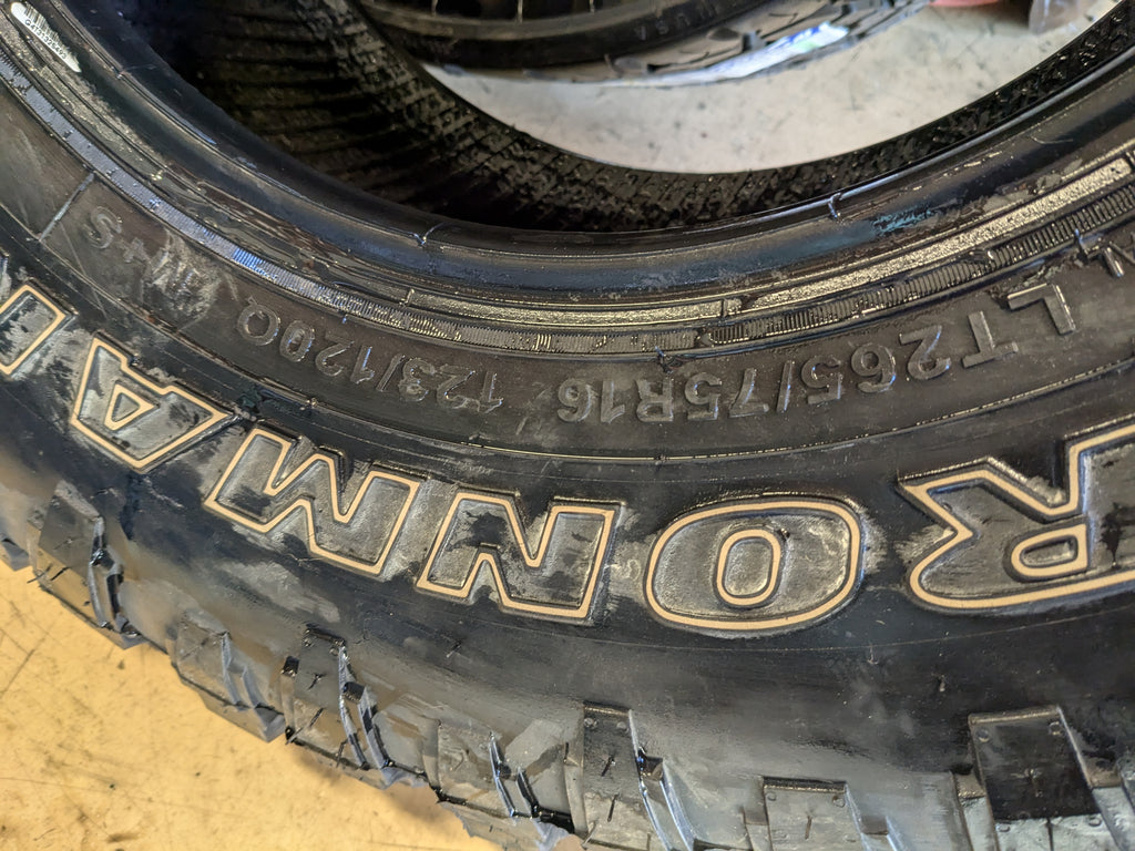 IRONMAN ALL COUNTRY M/T OWL LT 265 75 16 123/120Q E MUD TERRAIN TIRE 92614