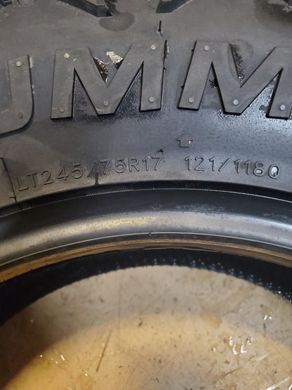 SUMMIT TRAIL CLIMBER RT BSW LT 245 75 17 121/118Q 10PLY RUGGED TERRAIN 1600705