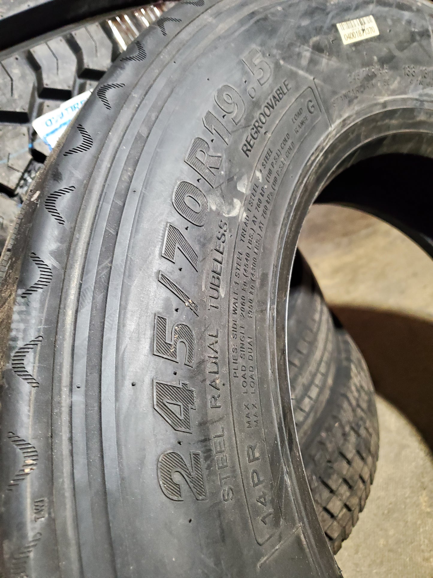 TOURADOR TR866 BSW LT 245 70 19.5 133/131M 14PLY COMMERCIAL TIRE 2540360866