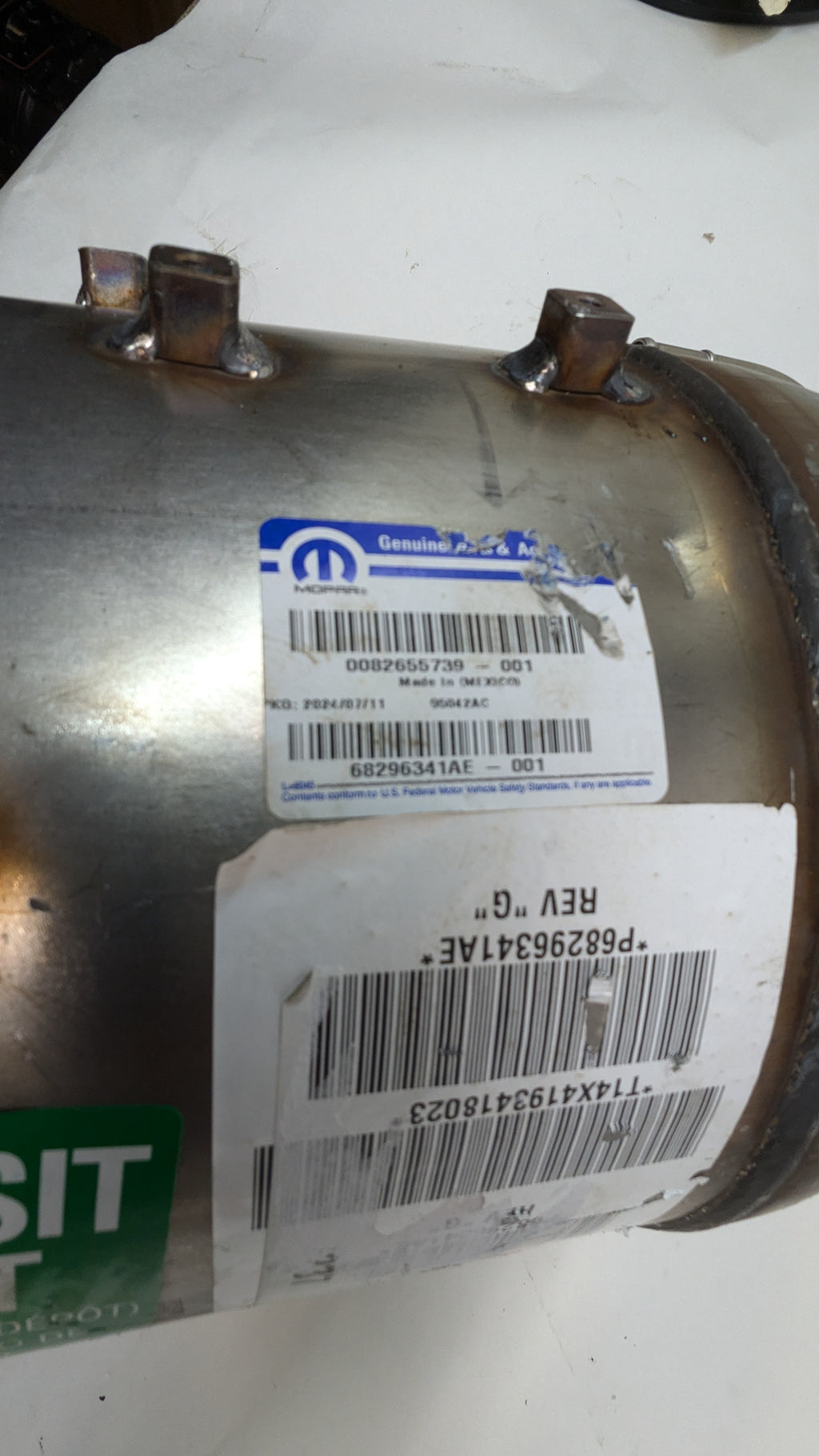 GENUINE MOPAR CATALYTIC DIESEL PARTICULATE FILTER 19-24 DODGE RAM 2500 68296341AE