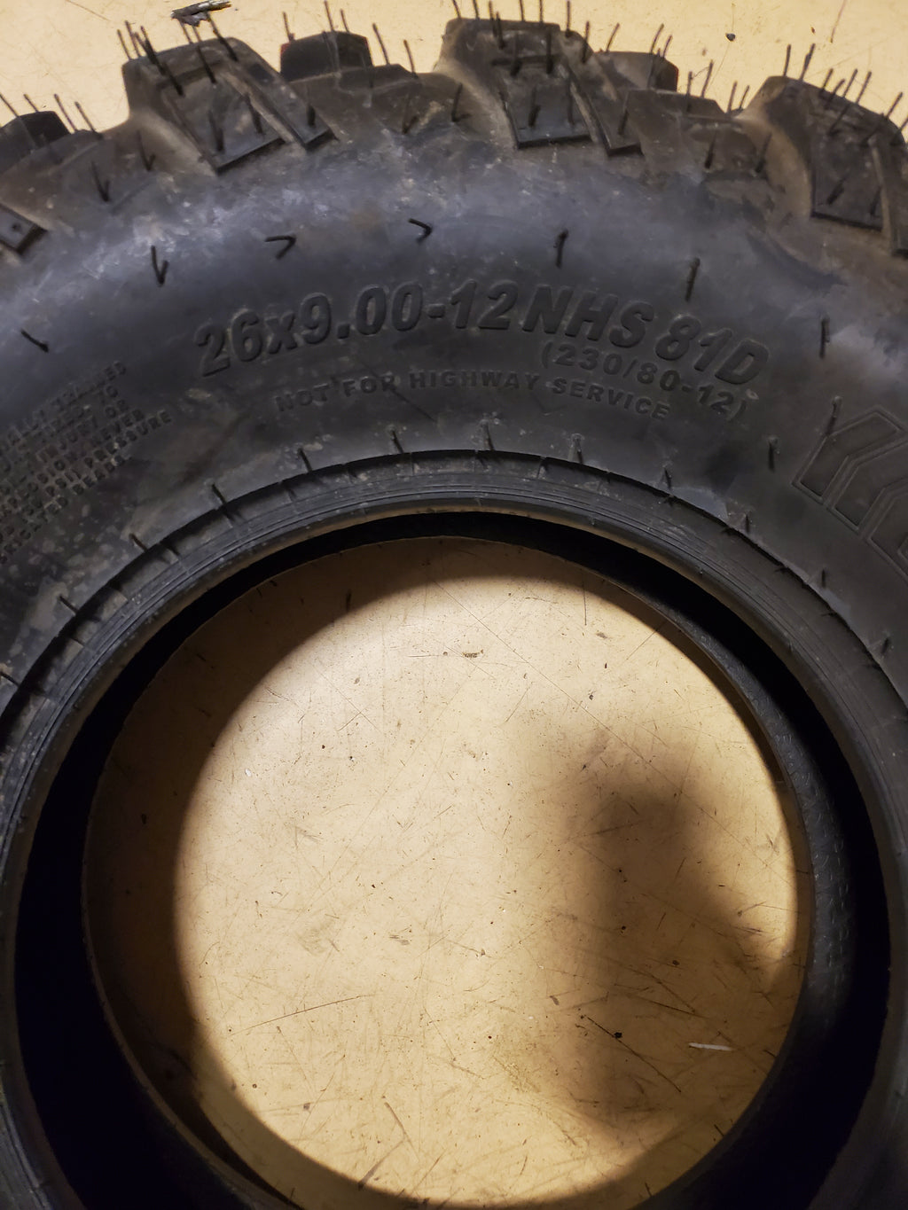 NOS CARLISLE TRAIL PRO BSW 26 9 12 81D 4PLY ATV/UTV TIRE 6P0205