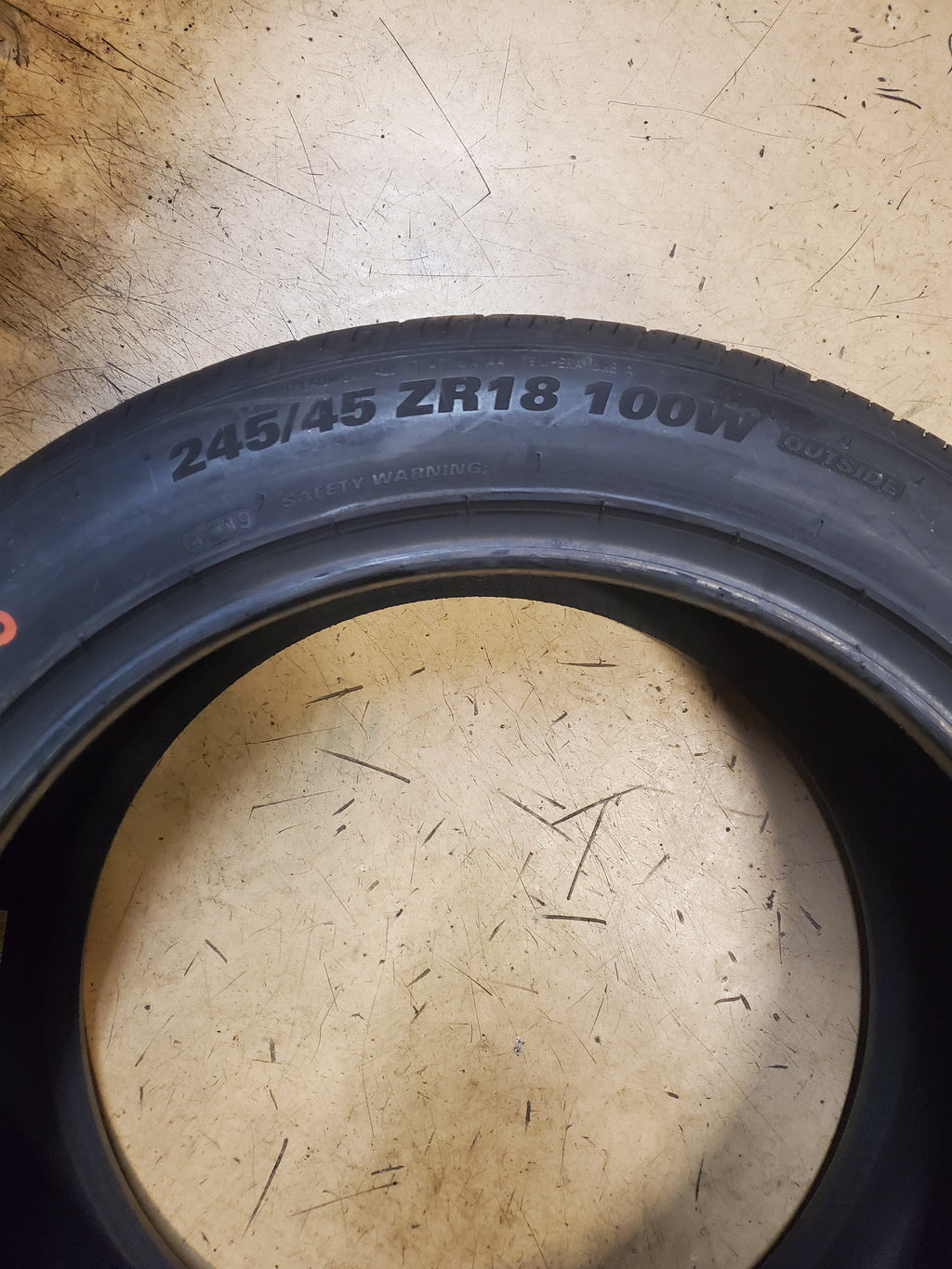 NOS KUMHO ECSTA 4X II BSW P 245 45 18 100W XL UHP TIRE 2185513