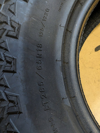 2 GOODYEAR WRANGLER ULTRATERRAIN A/T BSW LT 285 65 18 125Q LRE 10 PLY ALL TERRAIN TIRE 400199779
