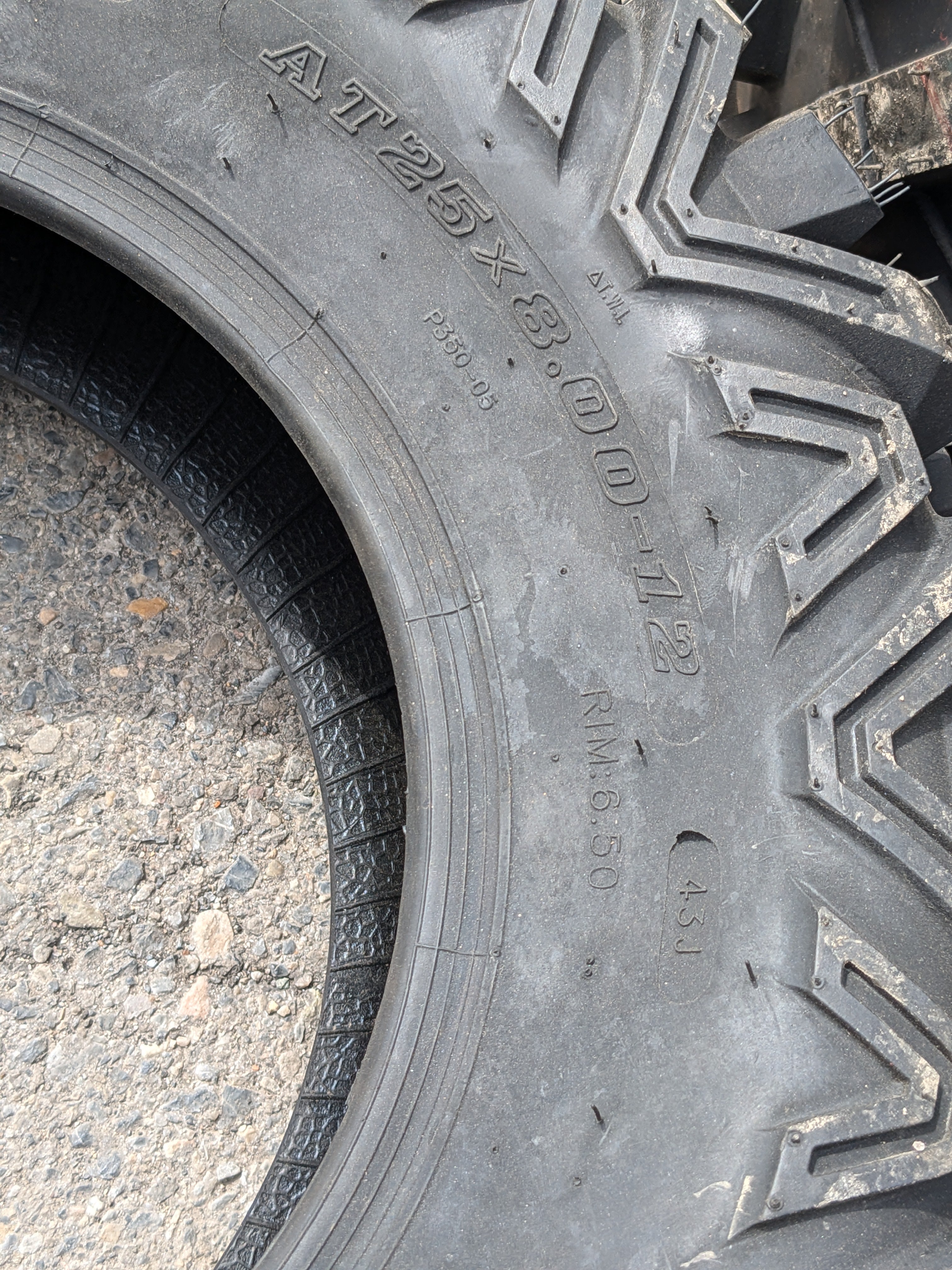 NOS WANDA P350 BSW LT 25 8 12 43J 6PLY ATV/UTV TIRE 10375