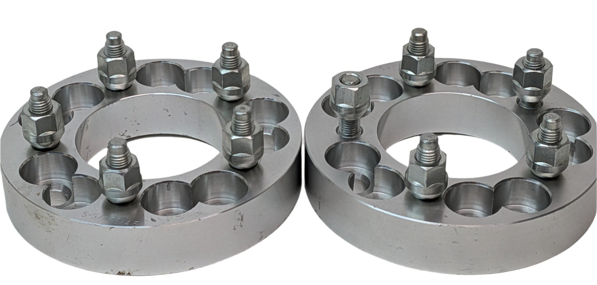 2 PCS MULTI DRILL WHEEL SPACER 5 ON 4.75 AND 5 ON 4.50 1.25" THICK