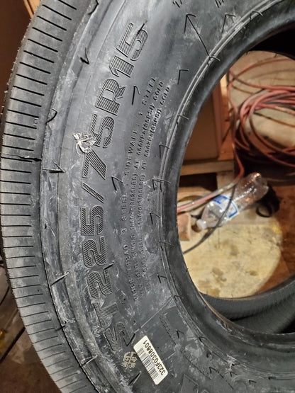 GREEMAX GM500 BSW LT 225 75 15 124/121M 14PLY TRAILER TIRE GM50003