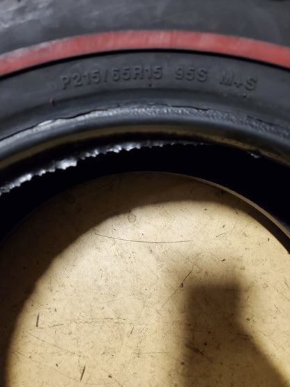 NOS BFGOODRICH SILVERTOWN RADIAL RW P 215 65 15 95S COKER TIRE 555750