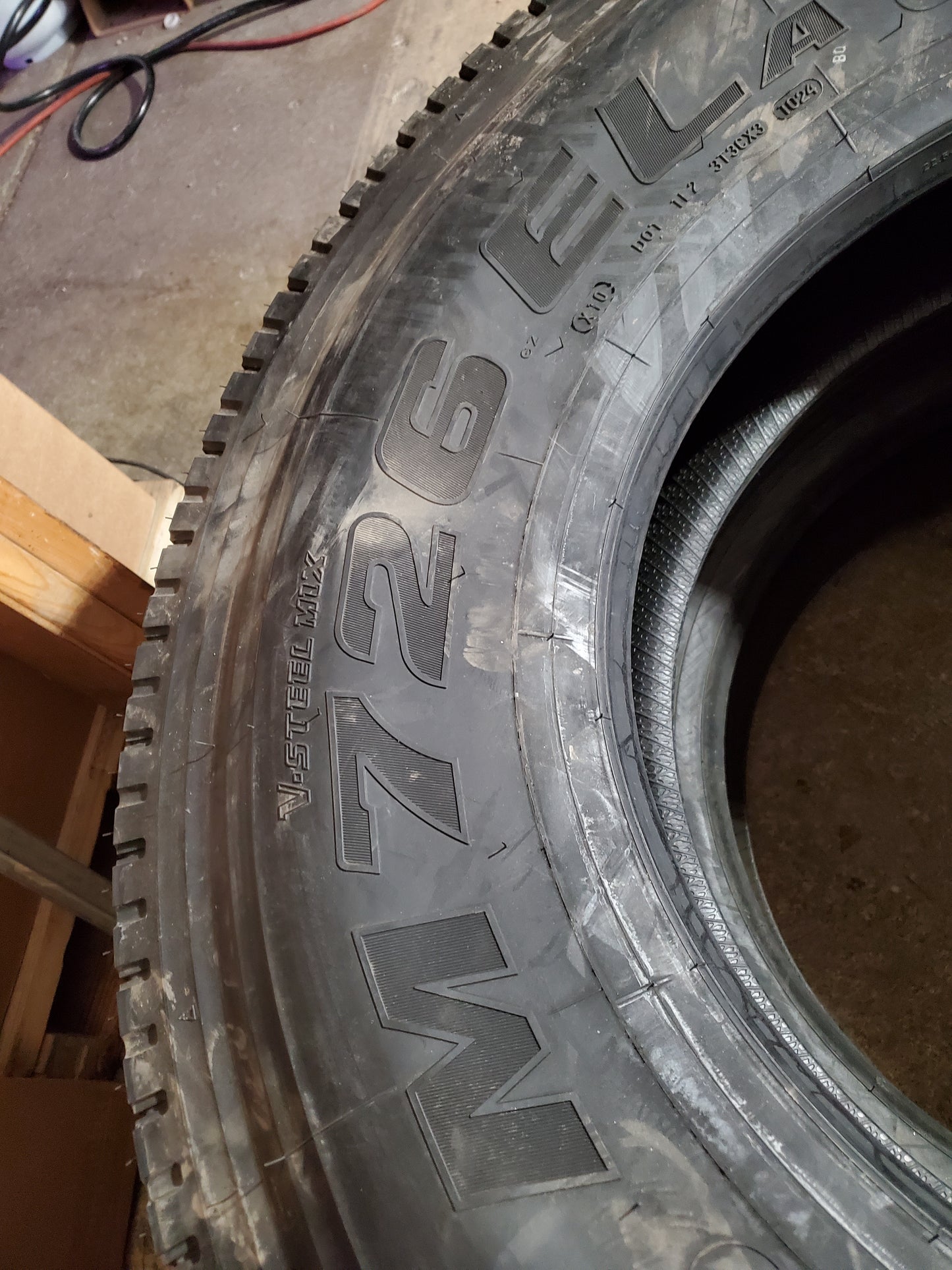 BRIDGESTONE M726 EL BSW LT 11 22.5 144/142L 14PLY COMMERCIAL TIRE 005313