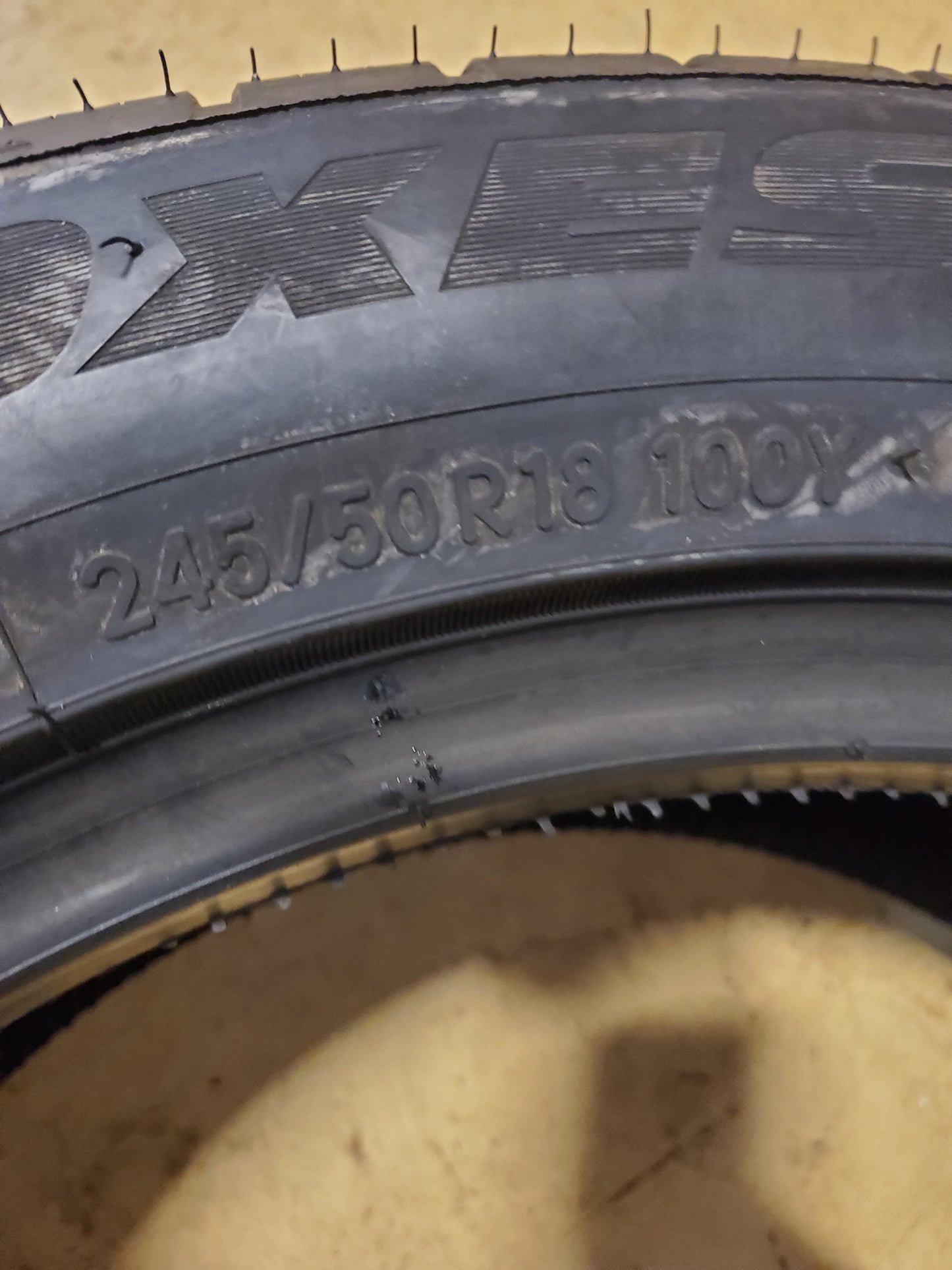 NOS TOYO PROXES SPORT A/S BSW P 245 50 18 100Y UHP TIRE 214360