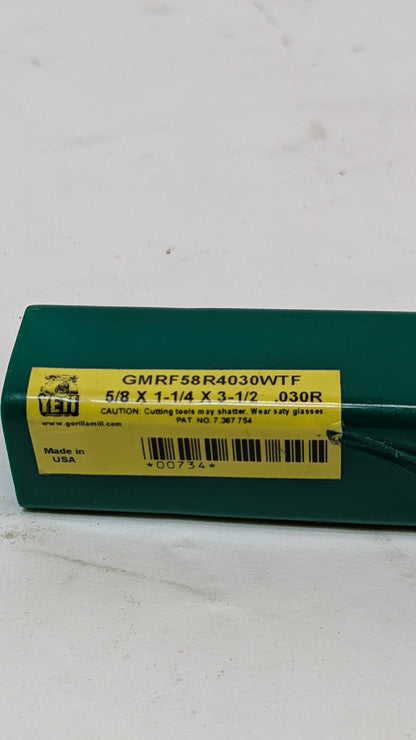 YETI 4 FLUTE  WTF COATING RADIUS END GMRF58R4030WTF