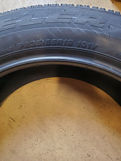 4 BRIDGESTONE DUELER H/L 400 BSW P 235 55 19 101V ALL SEASON TIRE 133289