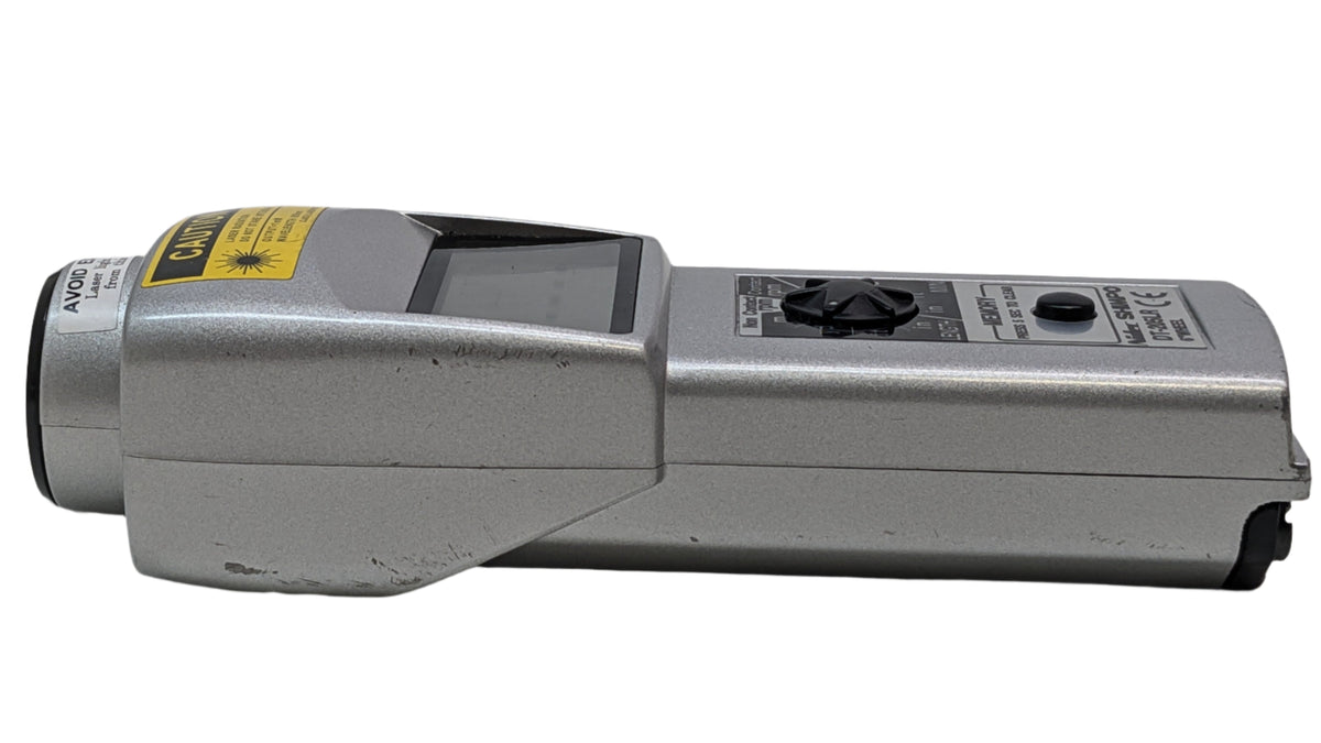 USED SHIMPO DT-205LR COMBINATION LED TACHOMETER, LASER SENSOR, CONTACT ADAPTER FOR USE