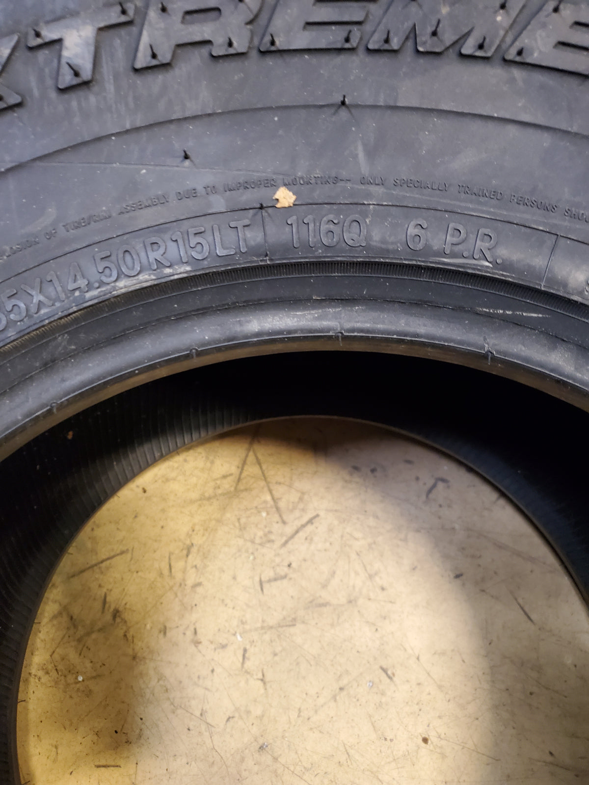 NITTO MUD GRAPPLER BSW LT 35 14.5 15 116Q 6PLY MUD TIRE 200580