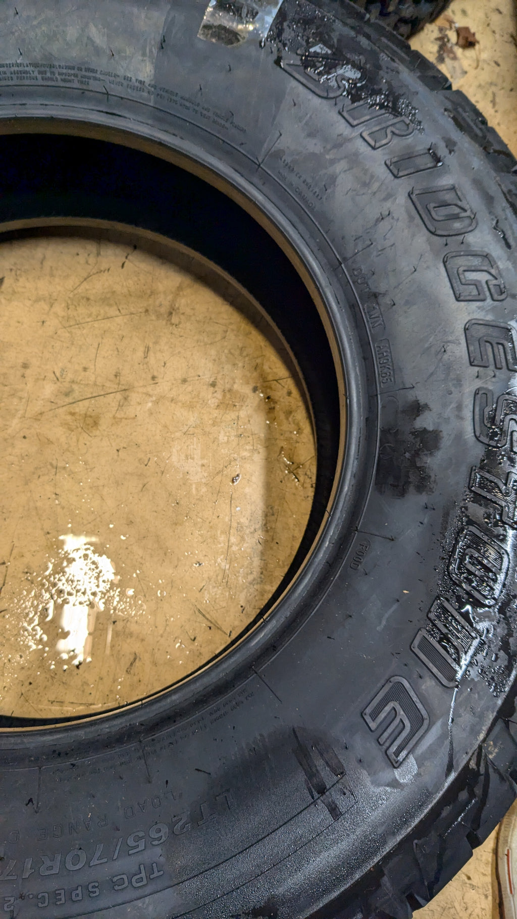 2 BRIDGESTONE DUELER A/T RHS BSW LT 265 70 17 112/109Q 6PLY TIRE 005494