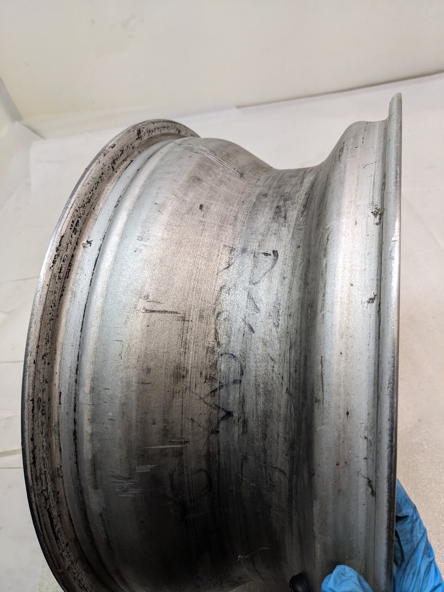 FUCHSFELGE 16X6 16X7 SET OF FOUR WHEELS FOR PORSCHE 991 BLACK SATIN CENTER W/ SILVER ANODIZED LIP USED B2