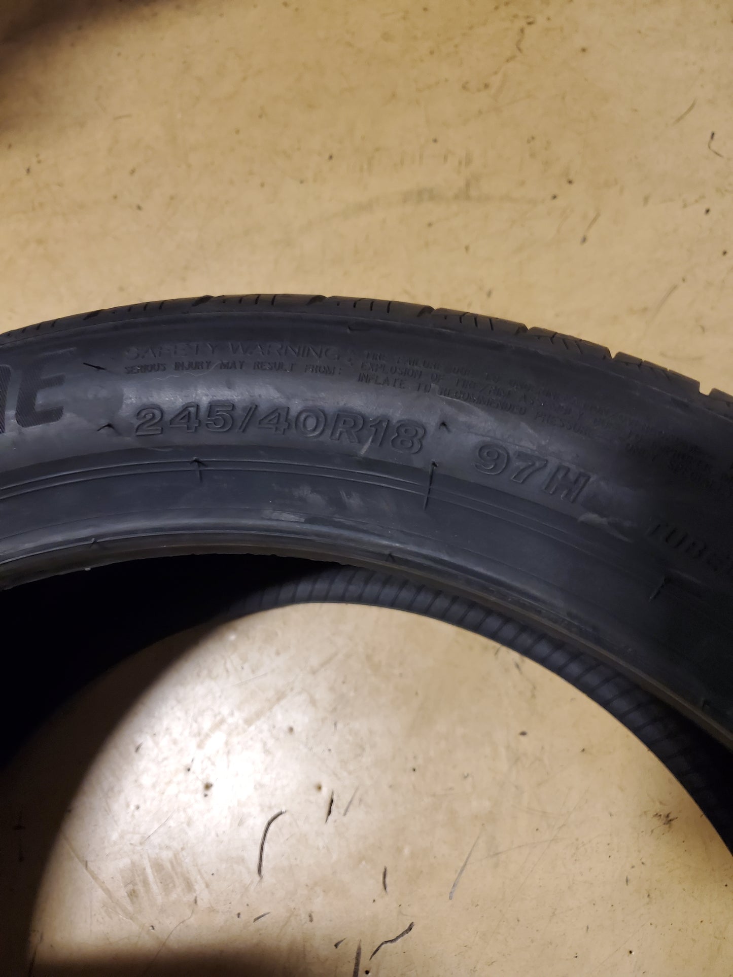 BRIDGESTONE TURANZA LS100 MOE BSW P 245 40 18 97H XL UHP TIRE 013350