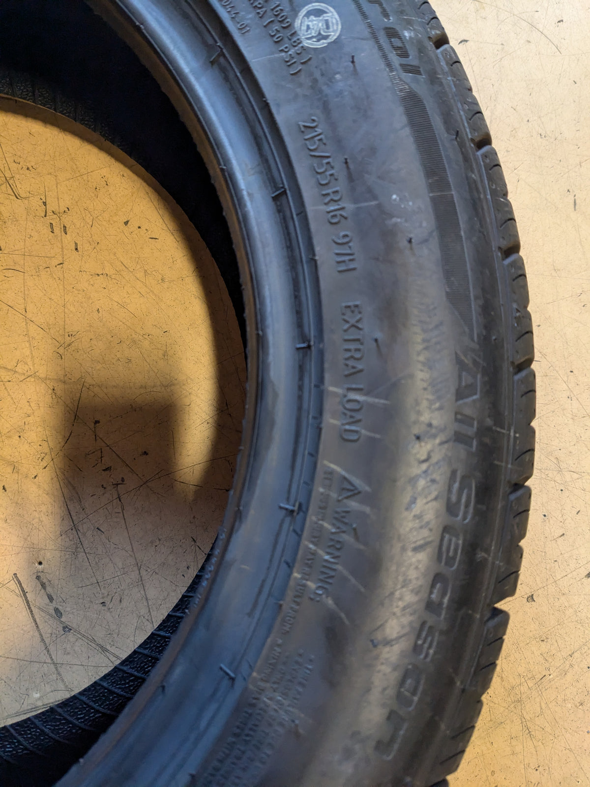 4 BFGOODRICH ADVANTAGE CONTROL BSW P 215 55 16 97H XL ALL SEASON TIRE 34873