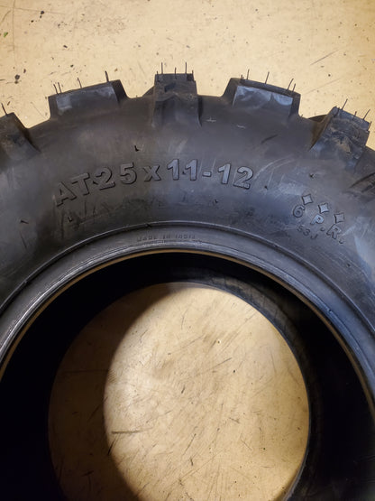 BKT W207 BSW AT 25 11 12 53J 6PLY ATV/UTV TIRE 94001613