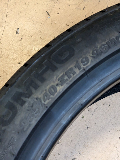KUMHO MAJESTY SOLUS TA91 EV P 235 40 19 96W XL ALL SEASON TIRE 2322333